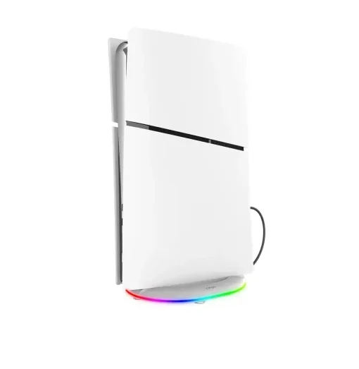 Βάση RGB για PS5 Slim Ipega Λευκή με LED Φωτισμό και Ψύξη Βάση RGB για PS5 Slim Ipega Λευκή με LED Φωτισμό και Ψύξη