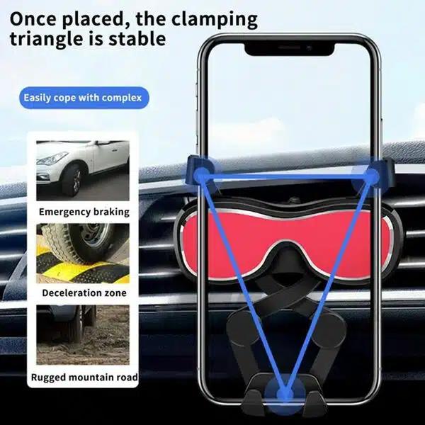 Βάση Τηλεφώνου Με Ρυθμιζόμενα Άγκιστρα Για Τον Αεραγωγό Αυτοκινήτου Andowl-Σχήμα Γυαλιών Βάση Τηλεφώνου Με Ρυθμιζόμενα Άγκιστρα Για Τον Αεραγωγό Αυτοκινήτου Andowl-Σχήμα Γυαλιών