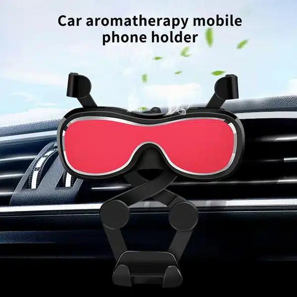 Βάση Τηλεφώνου Με Ρυθμιζόμενα Άγκιστρα Για Τον Αεραγωγό Αυτοκινήτου Andowl-Σχήμα Γυαλιών Βάση Τηλεφώνου Με Ρυθμιζόμενα Άγκιστρα Για Τον Αεραγωγό Αυτοκινήτου Andowl-Σχήμα Γυαλιών