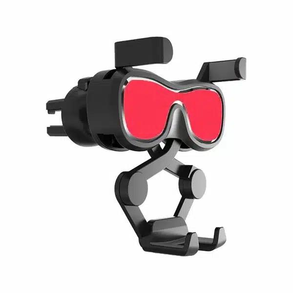 Βάση Τηλεφώνου Με Ρυθμιζόμενα Άγκιστρα Για Τον Αεραγωγό Αυτοκινήτου Andowl-Σχήμα Γυαλιών Βάση Τηλεφώνου Με Ρυθμιζόμενα Άγκιστρα Για Τον Αεραγωγό Αυτοκινήτου Andowl-Σχήμα Γυαλιών