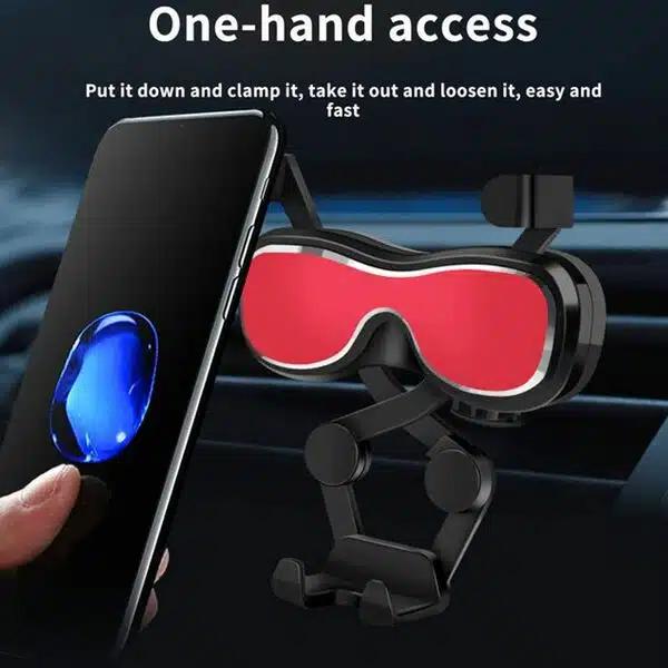 Βάση Τηλεφώνου Με Ρυθμιζόμενα Άγκιστρα Για Τον Αεραγωγό Αυτοκινήτου Andowl-Σχήμα Γυαλιών Βάση Τηλεφώνου Με Ρυθμιζόμενα Άγκιστρα Για Τον Αεραγωγό Αυτοκινήτου Andowl-Σχήμα Γυαλιών