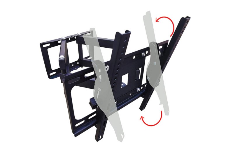 Βάση Τηλεόρασης για Τοίχο με Βραχίωνα - Έως 80'' και 40Kg - Μαύρη Βάση Τηλεόρασης για Τοίχο με Βραχίωνα - Έως 80'' και 40Kg - Μαύρη