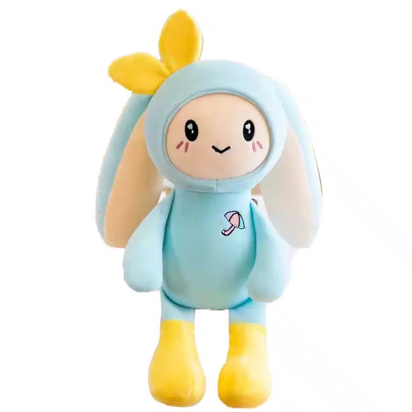 Βελούδινο Λούτρινο Μπλε Μεγάλο Αρκουδάκι-Κουνελάκι 90εκ για Παιδιά Βελούδινο Λούτρινο Μπλε Μεγάλο Αρκουδάκι-Κουνελάκι 90εκ για Παιδιά