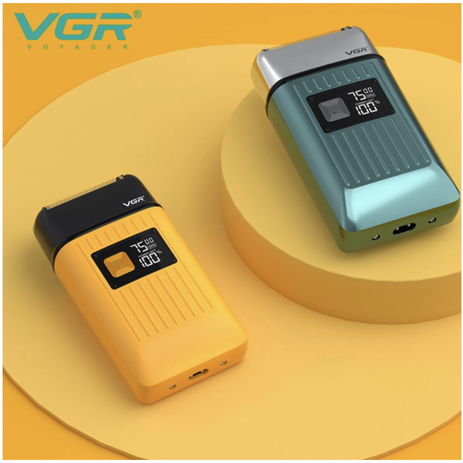 VGR Επαγγελματική Ξυριστική Μηχανή Αδιάβροχη με Οθόνη LED με Μπαταρία Μεγάλης Χωρητικότητας 1400mAh VGR Επαγγελματική Ξυριστική Μηχανή Αδιάβροχη με Οθόνη LED με Μπαταρία Μεγάλης Χωρητικότητας 1400mAh