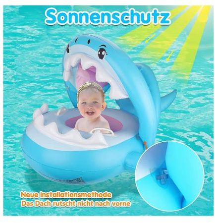 Βρεφικό - Παιδικό Φουσκωτό Σωσίβιο Καρχαρίας με Λαβές & Σκίαστρο - Inflatable Swim Boat with Shade 90cm Βρεφικό - Παιδικό Φουσκωτό Σωσίβιο Καρχαρίας με Λαβές & Σκίαστρο - Inflatable Swim Boat with Shade 90cm