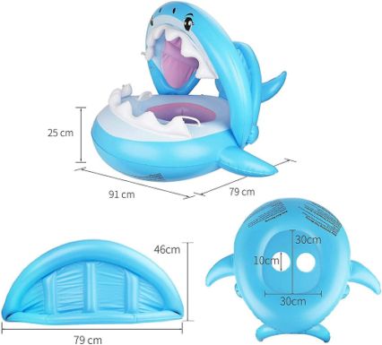 Βρεφικό - Παιδικό Φουσκωτό Σωσίβιο Καρχαρίας με Λαβές & Σκίαστρο - Inflatable Swim Boat with Shade 90cm Βρεφικό - Παιδικό Φουσκωτό Σωσίβιο Καρχαρίας με Λαβές & Σκίαστρο - Inflatable Swim Boat with Shade 90cm