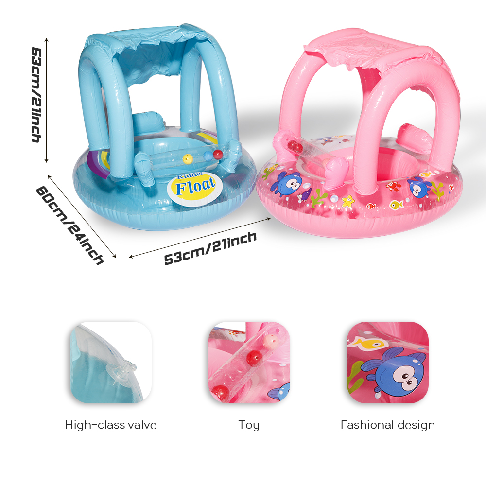 Βρεφικό - Παιδικό Φουσκωτό Σωσίβιο Κάθισμα με Σκίαστρο Μπλε - Baby Swimming Ring Βρεφικό - Παιδικό Φουσκωτό Σωσίβιο Κάθισμα με Σκίαστρο Μπλε - Baby Swimming Ring