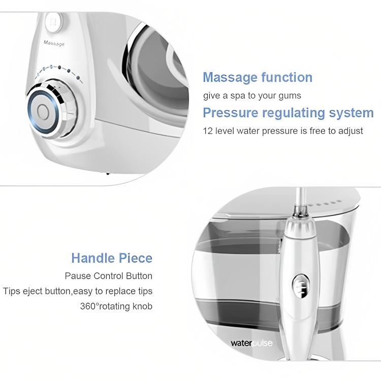 Waterpulse Ολοκληρωμένο Οδοντιατρικό Σύστημα Καθαρισμού Δοντιών V600 - Pressure Floss and Massage - 700 mL Waterpulse Ολοκληρωμένο Οδοντιατρικό Σύστημα Καθαρισμού Δοντιών V600 - Pressure Floss and Massage - 700 mL