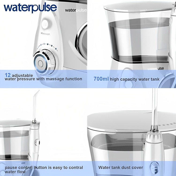Waterpulse Ολοκληρωμένο Οδοντιατρικό Σύστημα Καθαρισμού Δοντιών V600 - Pressure Floss and Massage - 700 mL Waterpulse Ολοκληρωμένο Οδοντιατρικό Σύστημα Καθαρισμού Δοντιών V600 - Pressure Floss and Massage - 700 mL