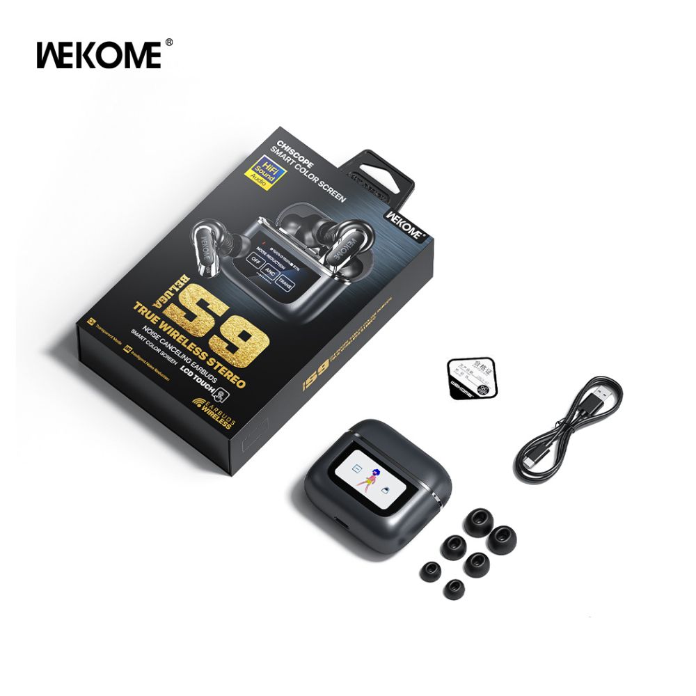 WEKOME TWS Ακουστικά Beluga S9 με Θήκη Φόρτισης, Χρυσό WEKOME TWS Ακουστικά Beluga S9 με Θήκη Φόρτισης, Χρυσό