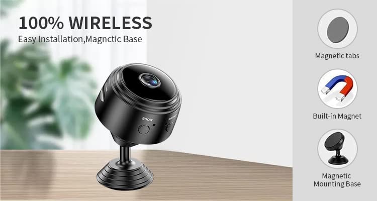 WiFi Mini Ασύρματη Κρυφή Κάμερα Παρακολούθησης Andowl WiFi Mini Ασύρματη Κρυφή Κάμερα Παρακολούθησης Andowl