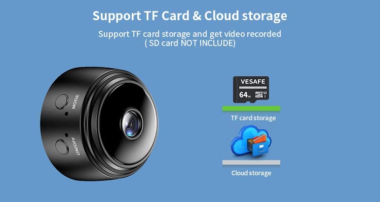 WiFi Mini Ασύρματη Κρυφή Κάμερα Παρακολούθησης Andowl WiFi Mini Ασύρματη Κρυφή Κάμερα Παρακολούθησης Andowl