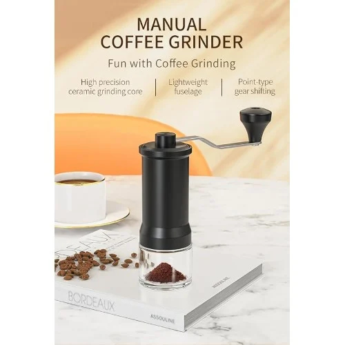 Χειροκίνητος Μύλος Καφέ Hoomei με Κεραμικό Μηχανισμό και Ρύθμιση Λεπτότητας 30g Χειροκίνητος Μύλος Καφέ Hoomei με Κεραμικό Μηχανισμό και Ρύθμιση Λεπτότητας 30g