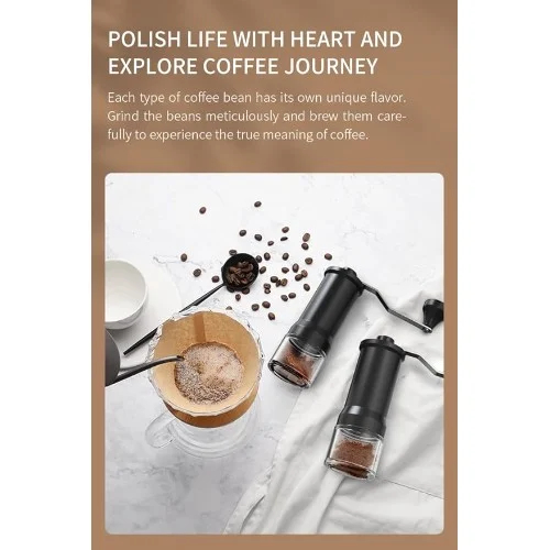 Χειροκίνητος Μύλος Καφέ Hoomei με Κεραμικό Μηχανισμό και Ρύθμιση Λεπτότητας 30g Χειροκίνητος Μύλος Καφέ Hoomei με Κεραμικό Μηχανισμό και Ρύθμιση Λεπτότητας 30g