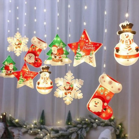 Χριστουγεννιάτικα Διακοσμητικά Λαμπάκια Ρεύματος LED 0.5m x 5cm Τύπου Κουρτίνα - Θερμός Λευκός Φωτισμός Χριστουγεννιάτικα Διακοσμητικά Λαμπάκια Ρεύματος LED 0.5m x 5cm Τύπου Κουρτίνα - Θερμός Λευκός Φωτισμός