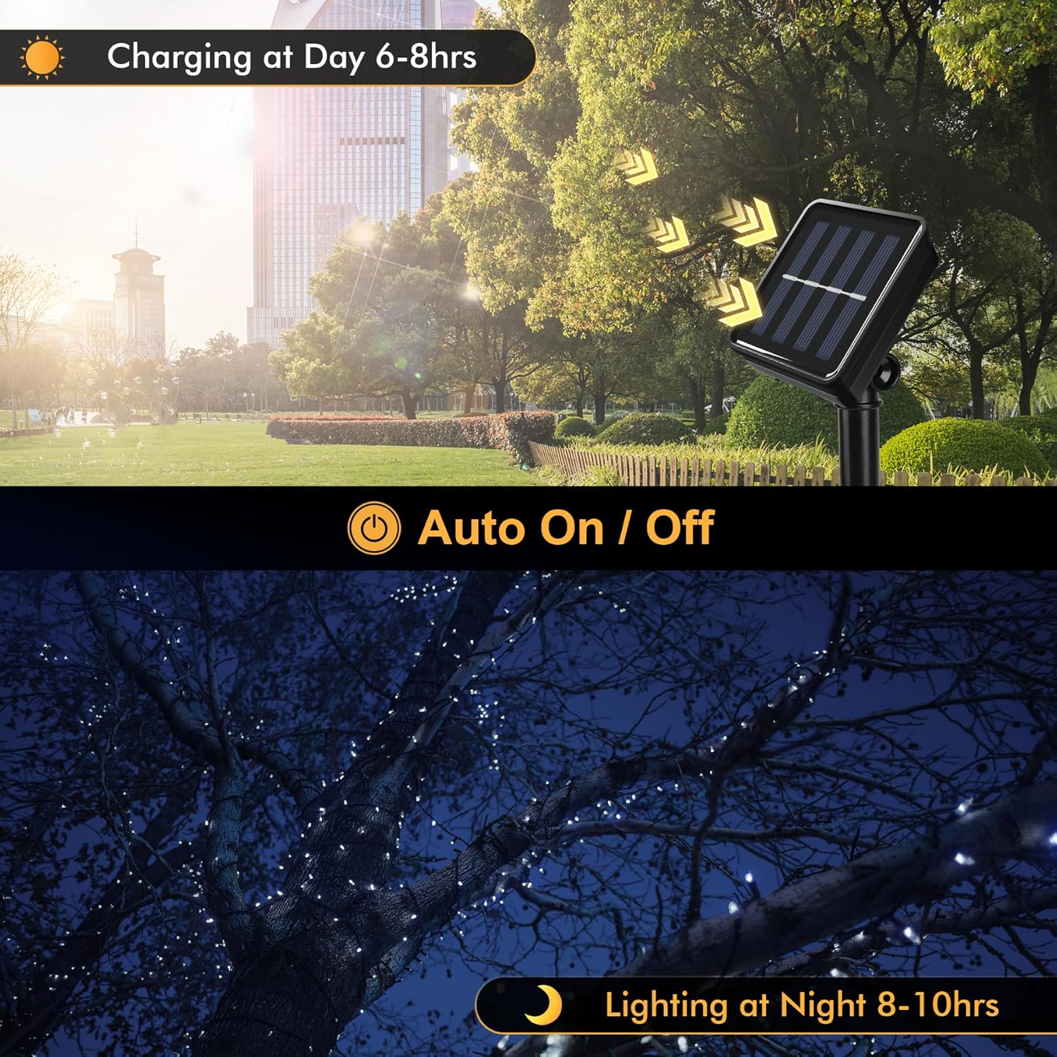 Χριστουγεννιάτικα Ηλιακά Λαμπάκια 360 LED Ψυχρού Λευκού Φωτισμού - 17.95 m, Αδιάβροχα IP44 Χριστουγεννιάτικα Ηλιακά Λαμπάκια 360 LED Ψυχρού Λευκού Φωτισμού - 17.95 m, Αδιάβροχα IP44