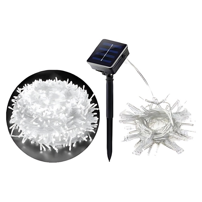 Χριστουγεννιάτικα Ηλιακά Λαμπάκια 500 LED 25m Λευκού Ψυχρού Φωτισμού – Εξωτερική Διακόσμηση με Ηλιακό Πάνελ Χριστουγεννιάτικα Ηλιακά Λαμπάκια 500 LED 25m Λευκού Ψυχρού Φωτισμού – Εξωτερική Διακόσμηση με Ηλιακό Πάνελ