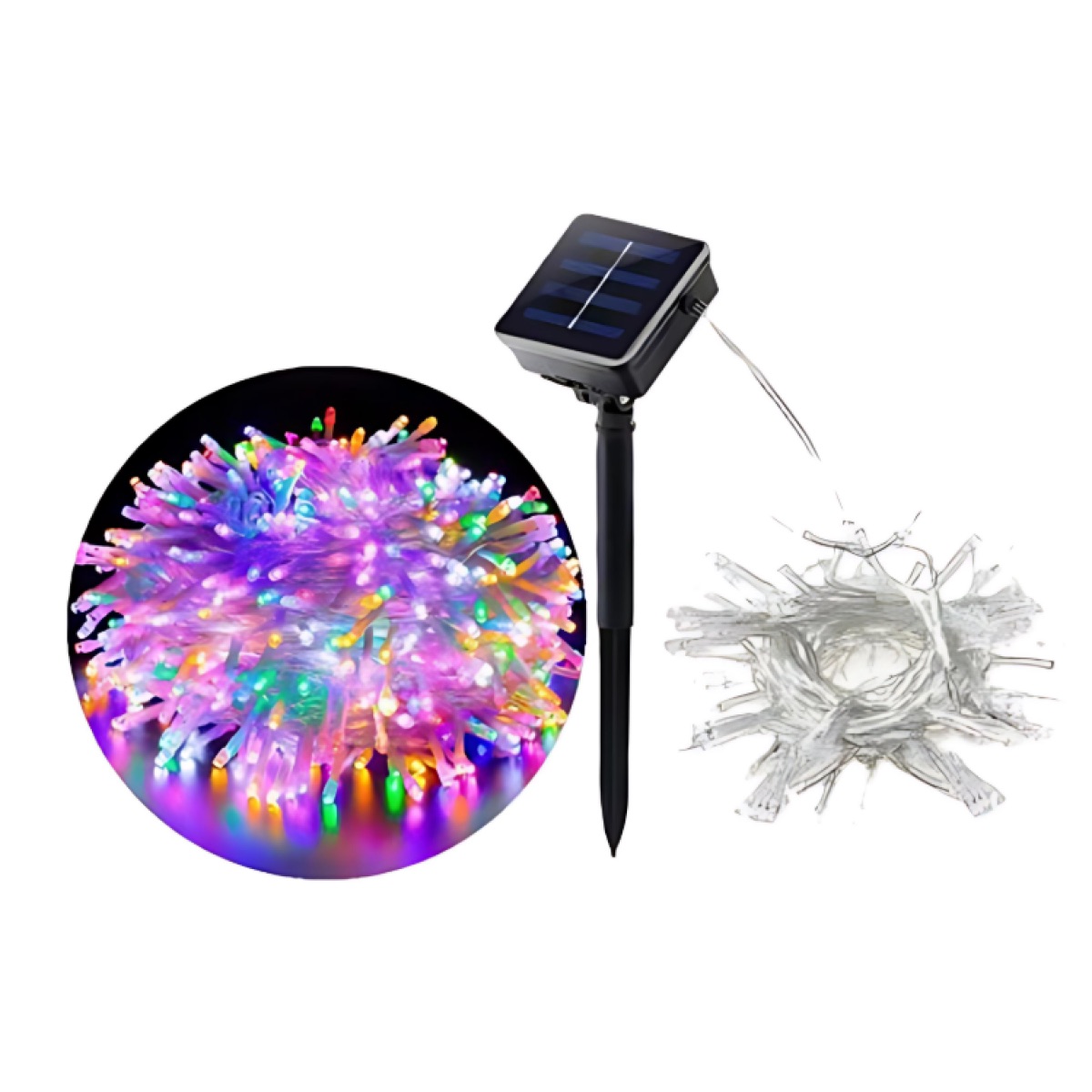 Χριστουγεννιάτικα Ηλιακά Λαμπάκια 500 LED 25m Πολύχρωμου Φωτισμού – Εξωτερική Διακόσμηση με Ηλιακό Πάνελ Χριστουγεννιάτικα Ηλιακά Λαμπάκια 500 LED 25m Πολύχρωμου Φωτισμού – Εξωτερική Διακόσμηση με Ηλιακό Πάνελ