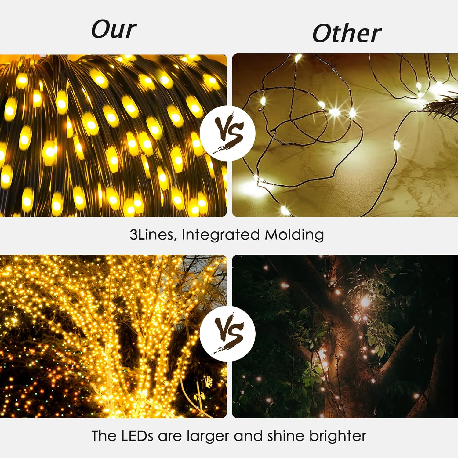 Χριστουγεννιάτικα Λαμπάκια 50m για Εσωτερικό και Εξωτερικό Χώρο - 500 LED Λευκού Θερμού Φωτισμού - Aigostar Χριστουγεννιάτικα Λαμπάκια 50m για Εσωτερικό και Εξωτερικό Χώρο - 500 LED Λευκού Θερμού Φωτισμού - Aigostar