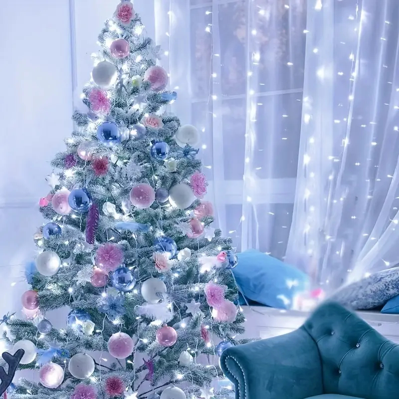 Χριστουγεννιάτικα Λαμπάκια 1000 LED - 50m Λευκού Μπλε Φωτισμού για Σπίτι και Κήπο Χριστουγεννιάτικα Λαμπάκια 1000 LED - 50m Λευκού Μπλε Φωτισμού για Σπίτι και Κήπο