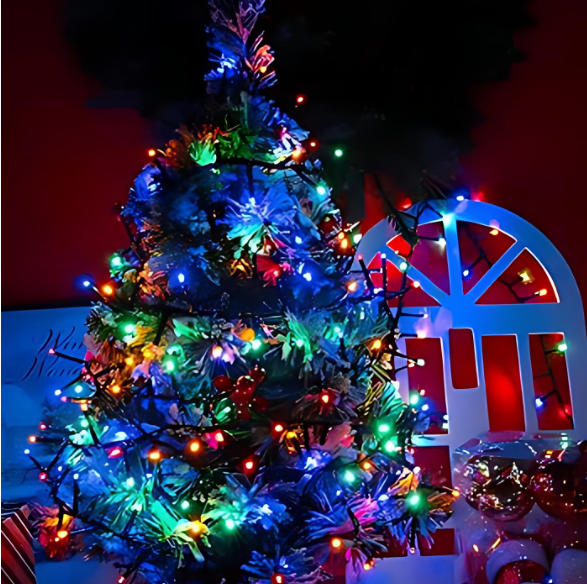 Χριστουγεννιάτικα Λαμπάκια LED 50 Φωτάκια – 3m Πολύχρωμου Φωτισμού για Δέντρο και Εξωτερικό Χώρο Χριστουγεννιάτικα Λαμπάκια LED 50 Φωτάκια – 3m Πολύχρωμου Φωτισμού για Δέντρο και Εξωτερικό Χώρο