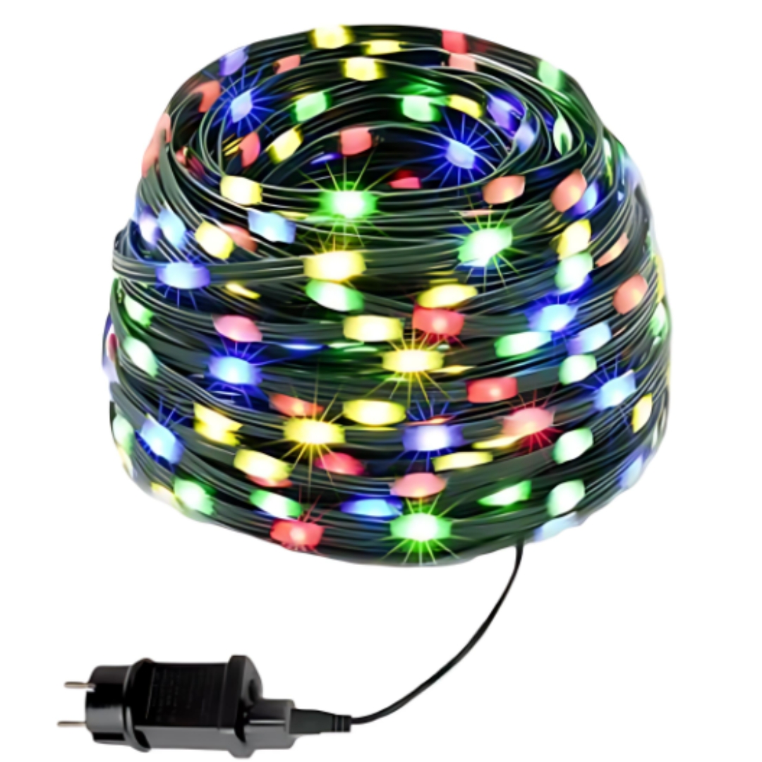Χριστουγεννιάτικα Λαμπάκια 280LED 19m RGB Πολύχρωμου Φωτισμού με Πράσινο Καλώδιο Χριστουγεννιάτικα Λαμπάκια 280LED 19m RGB Πολύχρωμου Φωτισμού με Πράσινο Καλώδιο