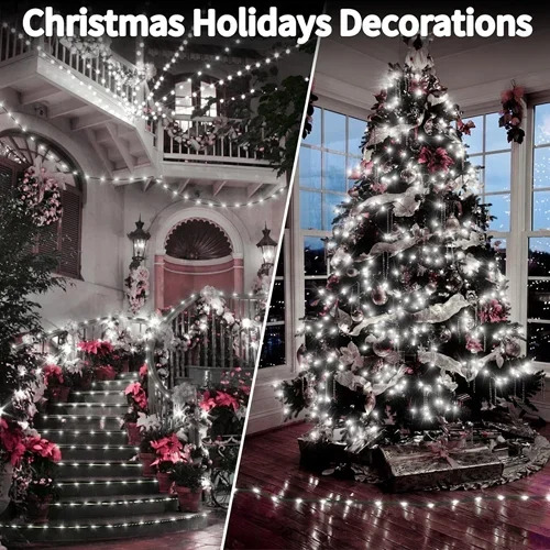 Χριστουγεννιάτικα Λαμπάκια 30m για Εσωτερικό και Εξωτερικό Χώρο - 300 LED Λευκού Φωτισμού - Aigostar Χριστουγεννιάτικα Λαμπάκια 30m για Εσωτερικό και Εξωτερικό Χώρο - 300 LED Λευκού Φωτισμού - Aigostar