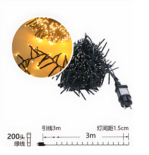 Χριστουγεννιάτικα Λαμπάκια 300 LED Θερμού Φωτισμού 4.5m – Φωτάκια Εσωτερικού και Εξωτερικού Χώρου Χριστουγεννιάτικα Λαμπάκια 300 LED Θερμού Φωτισμού 4.5m – Φωτάκια Εσωτερικού και Εξωτερικού Χώρου