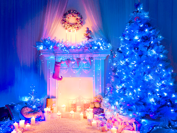 Χριστουγεννιάτικα Λαμπάκια 360 LED - 18m Λευκού Μπλε Φωτισμού για Σπίτι και Κήπο Χριστουγεννιάτικα Λαμπάκια 360 LED - 18m Λευκού Μπλε Φωτισμού για Σπίτι και Κήπο