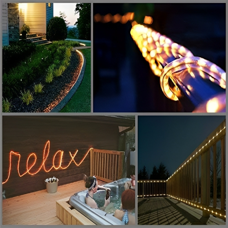 Χριστουγεννιάτικα Λαμπάκια σε Φωτοσωλήνα 30m - Λευκό Θερμό LED με Προγράμματα Εναλλαγής Φωτισμού Χριστουγεννιάτικα Λαμπάκια σε Φωτοσωλήνα 30m - Λευκό Θερμό LED με Προγράμματα Εναλλαγής Φωτισμού