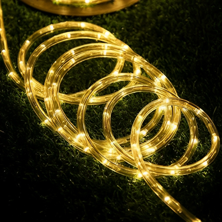 Χριστουγεννιάτικα Λαμπάκια σε Φωτοσωλήνα 30m - Λευκό Θερμό LED με Προγράμματα Εναλλαγής Φωτισμού Χριστουγεννιάτικα Λαμπάκια σε Φωτοσωλήνα 30m - Λευκό Θερμό LED με Προγράμματα Εναλλαγής Φωτισμού