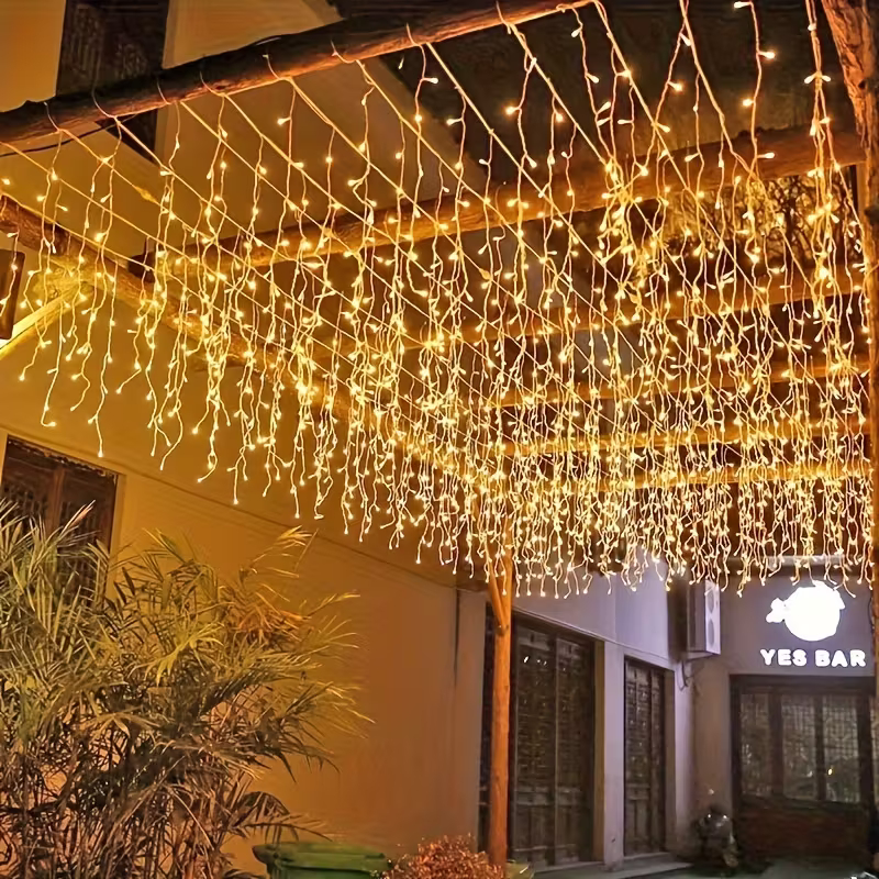Χριστουγεννιάτικα Λαμπάκια Βροχής 100LED Θερμού Φωτισμού 1,4 x 1 m - Ιδανικά για Εσωτερικό & Εξωτερικό Χώρο Χριστουγεννιάτικα Λαμπάκια Βροχής 100LED Θερμού Φωτισμού 1,4 x 1 m - Ιδανικά για Εσωτερικό & Εξωτερικό Χώρο