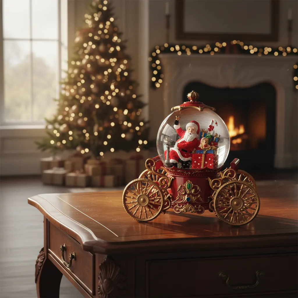 Χριστουγεννιάτικη Διακοσμητική Χιονόμπαλα Άμαξα με Άγιο Βασίλη 22.5 x 12.5 x 20cm Χριστουγεννιάτικη Διακοσμητική Χιονόμπαλα Άμαξα με Άγιο Βασίλη 22.5 x 12.5 x 20cm