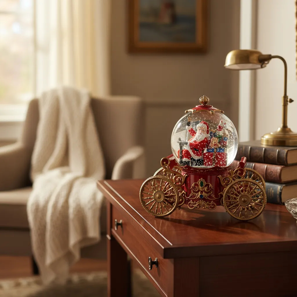 Χριστουγεννιάτικη Διακοσμητική Χιονόμπαλα Άμαξα με Άγιο Βασίλη 22.5 x 12.5 x 20cm Χριστουγεννιάτικη Διακοσμητική Χιονόμπαλα Άμαξα με Άγιο Βασίλη 22.5 x 12.5 x 20cm