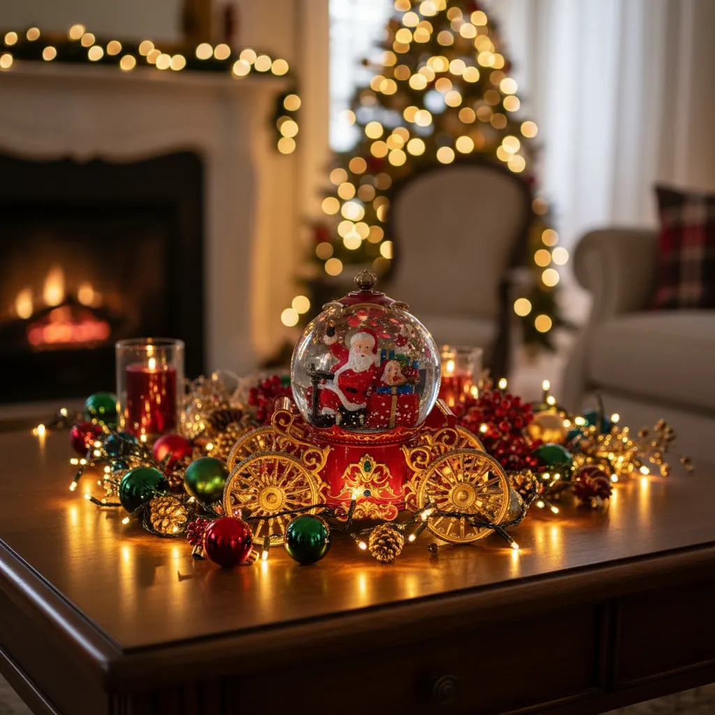 Χριστουγεννιάτικη Διακοσμητική Χιονόμπαλα Άμαξα με Άγιο Βασίλη 22.5 x 12.5 x 20cm Χριστουγεννιάτικη Διακοσμητική Χιονόμπαλα Άμαξα με Άγιο Βασίλη 22.5 x 12.5 x 20cm