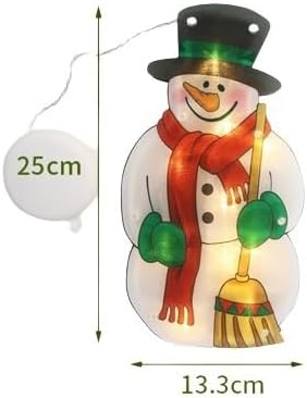 Χριστουγεννιάτικη Φωτιζόμενη Κρεμαστή Φιγούρα Χιονάνθρωπος Μπαταρίας με Βεντούζα και 10 LED 13.3x.25x2.6εκ. Χριστουγεννιάτικη Φωτιζόμενη Κρεμαστή Φιγούρα Χιονάνθρωπος Μπαταρίας με Βεντούζα και 10 LED 13.3x.25x2.6εκ.