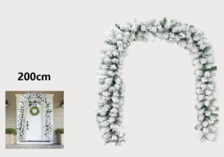 Χριστουγεννιάτικη Γιρλάντα 270cm Χιονισμένη Πράσινη – Φυσική και Ανθεκτική Διακόσμηση Χριστουγεννιάτικη Γιρλάντα 270cm Χιονισμένη Πράσινη – Φυσική και Ανθεκτική Διακόσμηση
