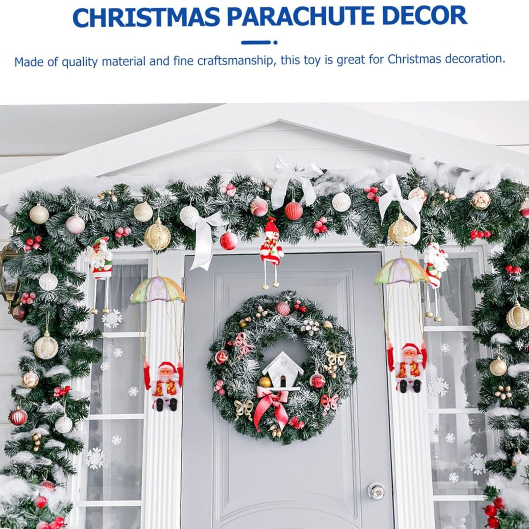 Χριστουγεννιάτικη Μουσική Φιγούρα Άγιος Βασίλης με Αλεξίπτωτο 41cm Χριστουγεννιάτικη Μουσική Φιγούρα Άγιος Βασίλης με Αλεξίπτωτο 41cm