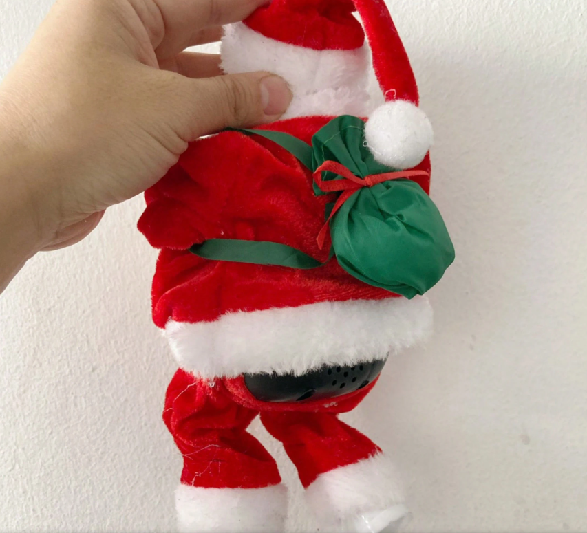 Χριστουγεννιάτικη Μουσική Φιγούρα Άγιος Βασίλης που Ανεβαίνει με Σχοινί με Κίνηση και LED Φωτισμό Χριστουγεννιάτικη Μουσική Φιγούρα Άγιος Βασίλης που Ανεβαίνει με Σχοινί με Κίνηση και LED Φωτισμό