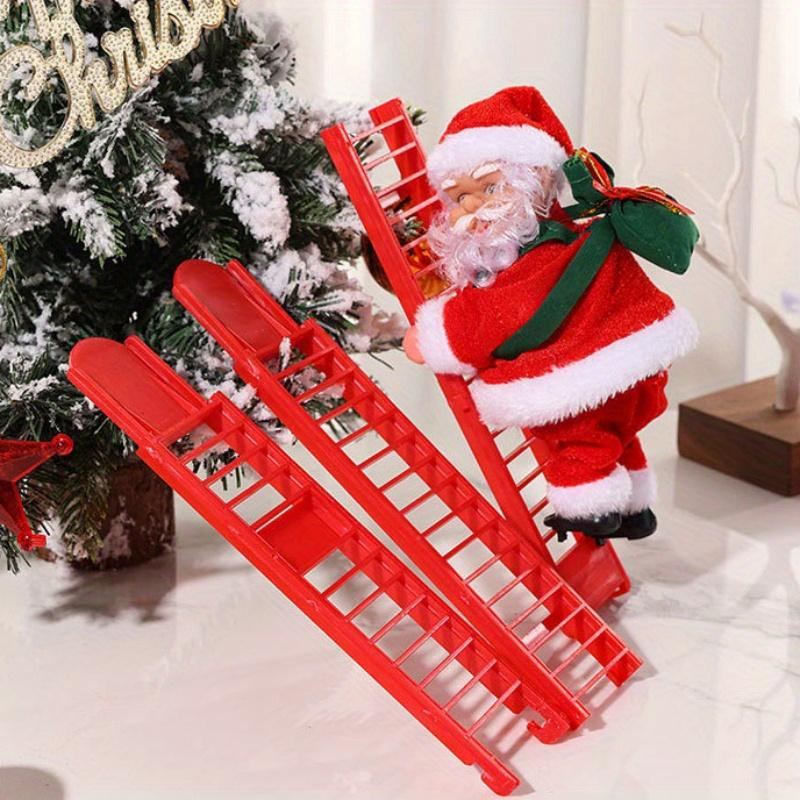 Χριστουγεννιάτικη Μουσική Φιγούρα Άγιος Βασίλης που Ανεβαίνει Σκάλα 56cm Χριστουγεννιάτικη Μουσική Φιγούρα Άγιος Βασίλης που Ανεβαίνει Σκάλα 56cm