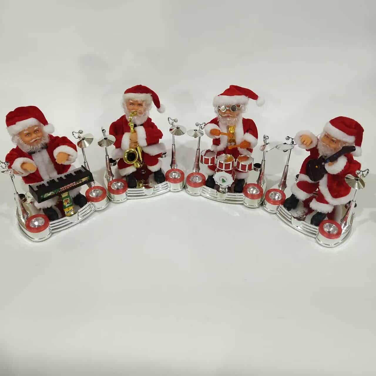 Χριστουγεννιάτικη Μουσική Φιγούρα Άγιος Βασίλης που Παίζει Μουσικό Όργανο με Κίνηση & Φως Χριστουγεννιάτικη Μουσική Φιγούρα Άγιος Βασίλης που Παίζει Μουσικό Όργανο με Κίνηση & Φως