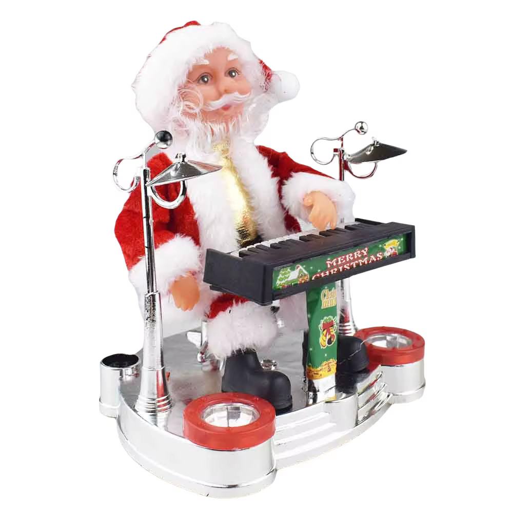 Χριστουγεννιάτικη Μουσική Φιγούρα Άγιος Βασίλης που Παίζει Μουσικό Όργανο με Κίνηση & Φως Χριστουγεννιάτικη Μουσική Φιγούρα Άγιος Βασίλης που Παίζει Μουσικό Όργανο με Κίνηση & Φως