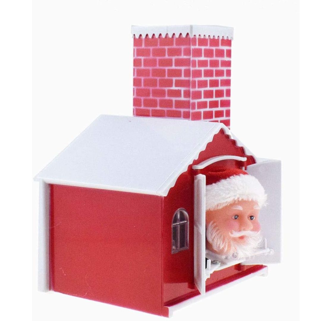 Χριστουγεννιάτικη Μουσική Φιγούρα Άγιος Βασίλης σε Σπιτάκι με Κίνηση & Φωτισμό 23cm Χριστουγεννιάτικη Μουσική Φιγούρα Άγιος Βασίλης σε Σπιτάκι με Κίνηση & Φωτισμό 23cm