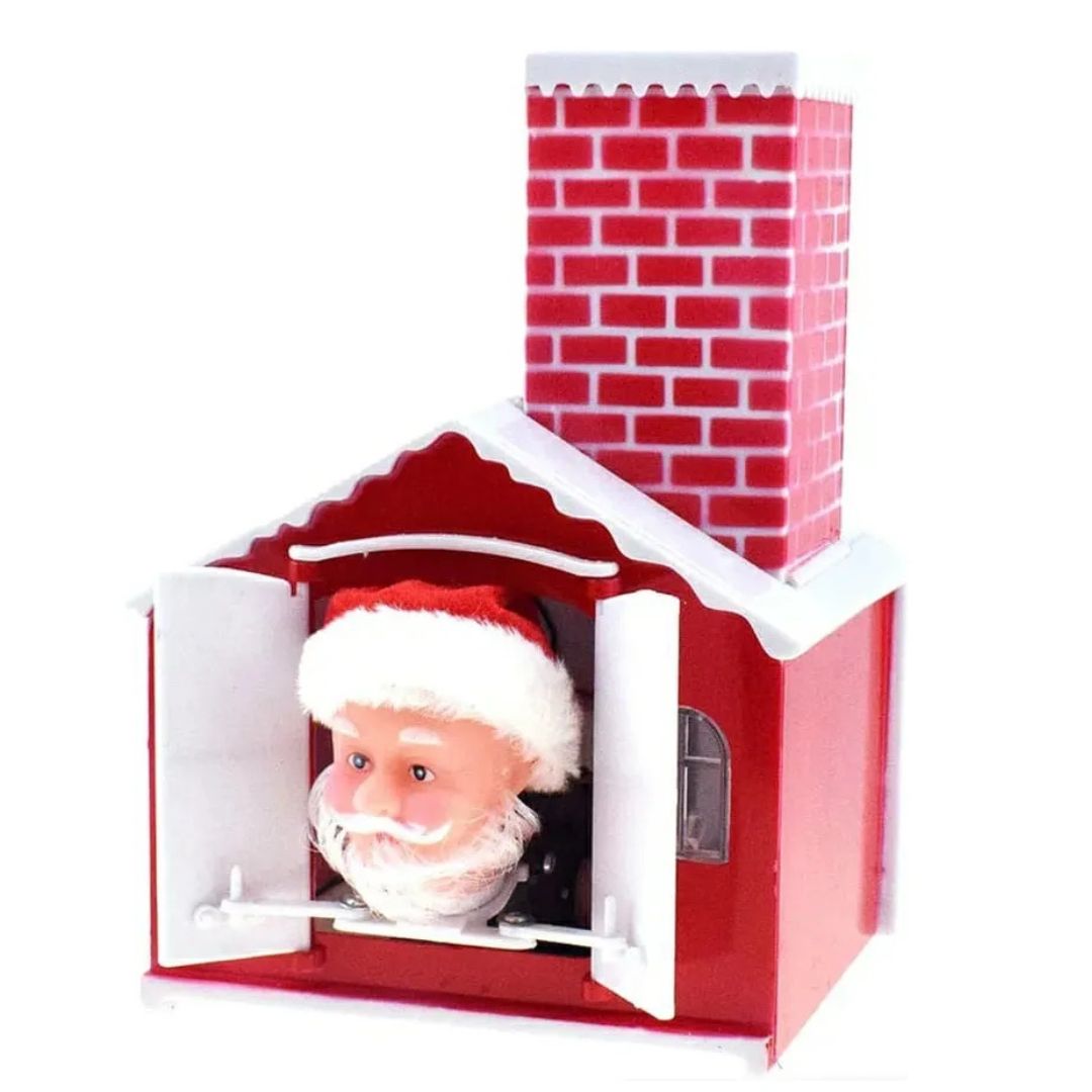 Χριστουγεννιάτικη Μουσική Φιγούρα Άγιος Βασίλης σε Σπιτάκι με Κίνηση & Φωτισμό 23cm Χριστουγεννιάτικη Μουσική Φιγούρα Άγιος Βασίλης σε Σπιτάκι με Κίνηση & Φωτισμό 23cm