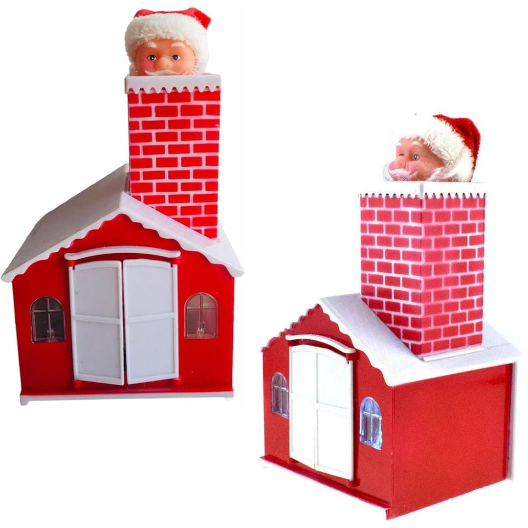 Χριστουγεννιάτικη Μουσική Φιγούρα Άγιος Βασίλης σε Σπιτάκι με Κίνηση & Φωτισμό 23cm Χριστουγεννιάτικη Μουσική Φιγούρα Άγιος Βασίλης σε Σπιτάκι με Κίνηση & Φωτισμό 23cm