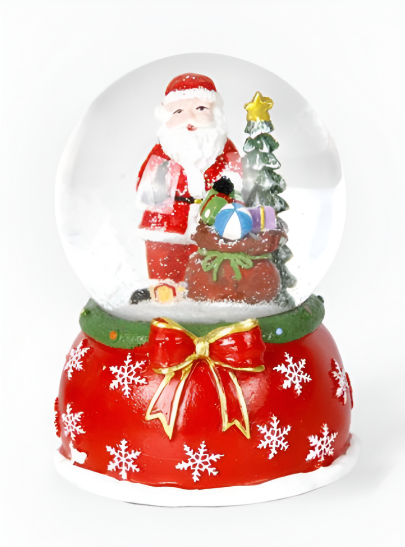 Χριστουγεννιάτικη Μουσική Χιονόμπαλα με Άγιο Βασίλη 12.5cm Χριστουγεννιάτικη Μουσική Χιονόμπαλα με Άγιο Βασίλη 12.5cm