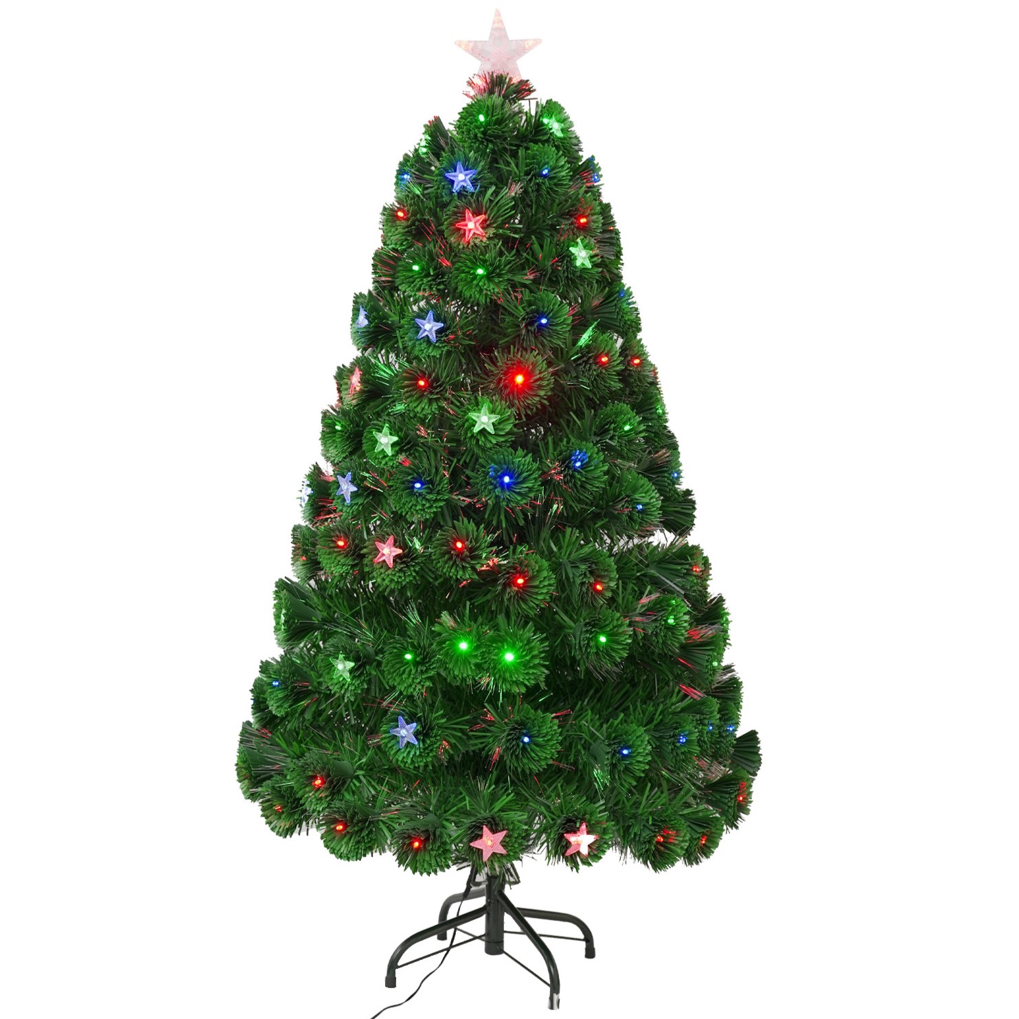 Χριστουγεννιάτικο Δέντρο 150 cm με Φωτισμό Οπτικών Ινών & Αστέρι Χριστουγεννιάτικο Δέντρο 150 cm με Φωτισμό Οπτικών Ινών & Αστέρι