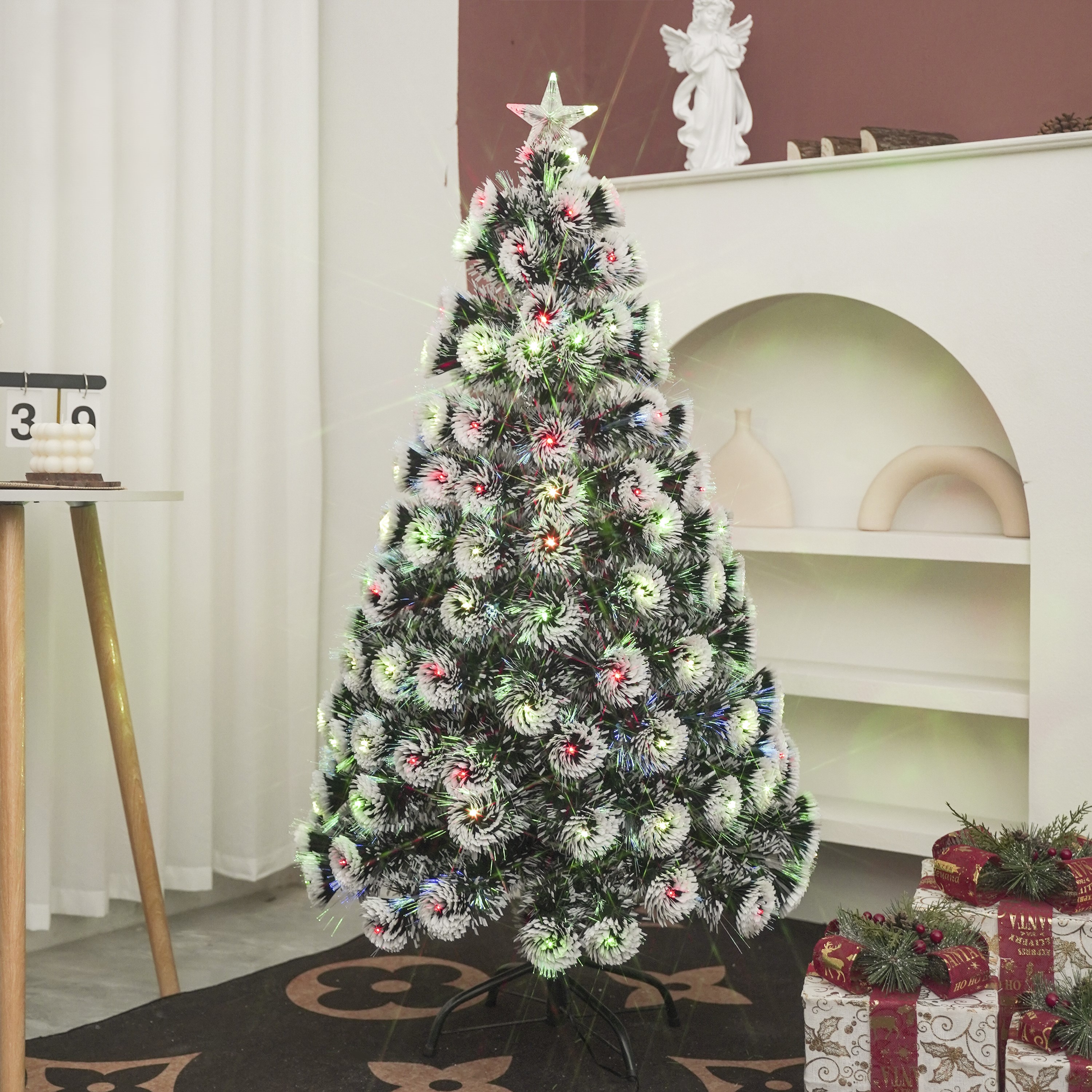 Τεχνητό Χριστουγεννιάτικο Δέντρο 150cm με Οπτική Ίνα & Πολύχρωμα LED Τεχνητό Χριστουγεννιάτικο Δέντρο 150cm με Οπτική Ίνα & Πολύχρωμα LED