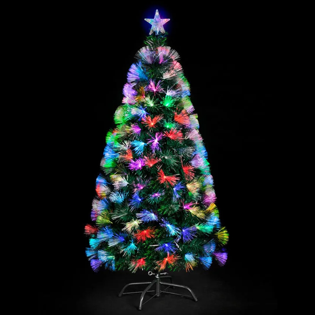 Χριστουγεννιάτικο Δέντρο Οπτικής Ίνας 180cm με Πολύχρωμο Φωτισμό & Μεταλλική Βάση Χριστουγεννιάτικο Δέντρο Οπτικής Ίνας 180cm με Πολύχρωμο Φωτισμό & Μεταλλική Βάση