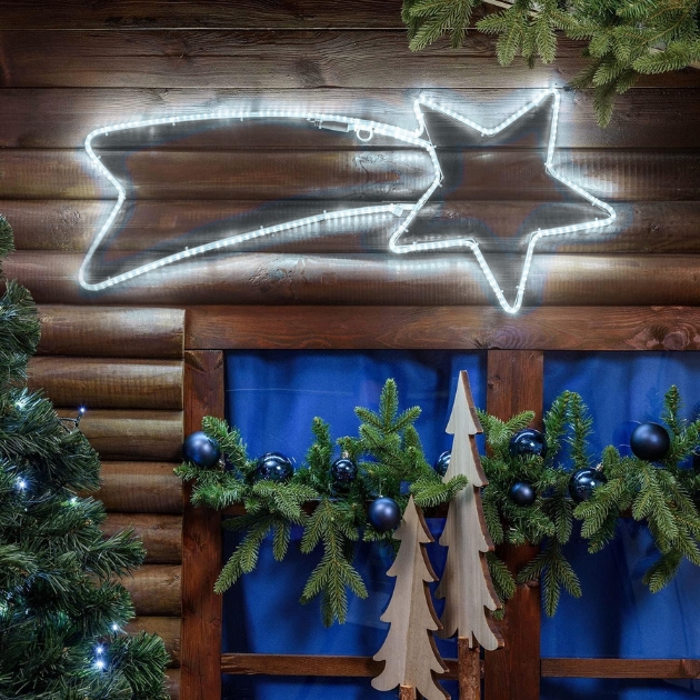 Χριστουγεννιάτικο Διακοσμητικό Αστέρι με 44 LED Λευκού Θερμού Φωτισμού - Arrango Χριστουγεννιάτικο Διακοσμητικό Αστέρι με 44 LED Λευκού Θερμού Φωτισμού - Arrango